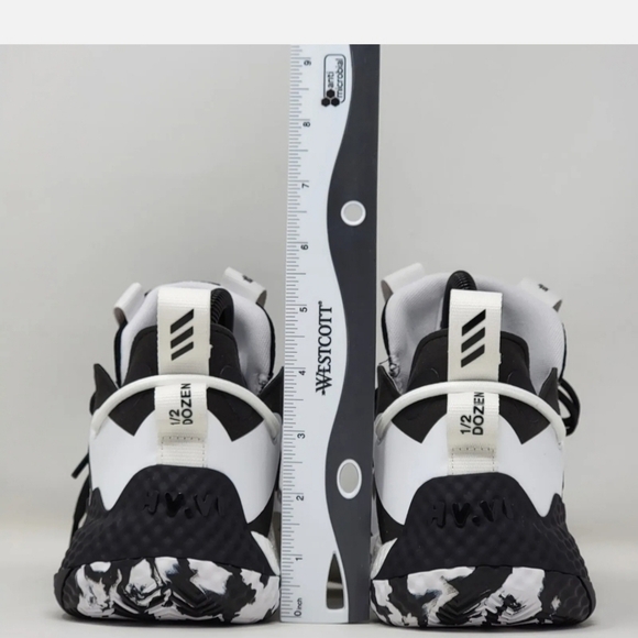 Adidas Harden Vol. 6 J Basketball Shoes GV8775 Youth Size Multi White/Black New - Picture 7 of 11